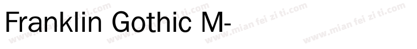 Franklin Gothic M字体转换